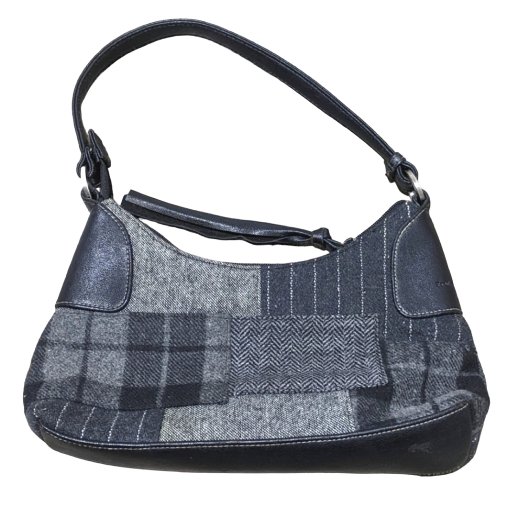 Black & Gray Plaid Frankie & Johnnie Purse Bag
